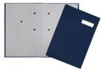 Pagna 24191-22 Sammelmappe Karton, Stoff Blau A4