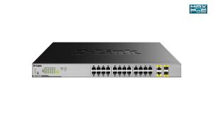 D-Link DGS-1026MP Netzwerk-Switch Unmanaged Gigabit Ethernet (10/100/1000) Power over Ethernet (PoE) Schwarz, Grau
