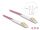 DELOCK LWL Kabel LC Duplex zu LC Duplex Multimode OM4 0,5 m