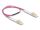 DELOCK LWL Kabel LC Duplex zu LC Duplex Multimode OM4 0,5 m