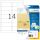 HERMA Adressetiketten transparent matt A4 63.5x38.1 mm runde Ecken Folie 525 St.