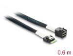DELOCK SAS Kabel Mini SAS HD SFF-8643 -> Slim SAS SFF-8654