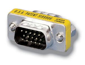 Equip HD15 VGA Gender Changer Verbinder Stecker auf Stecker