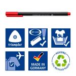 Staedtler 334 C12 Fineliner Sehr fein Schwarz, Blau, Grün, Grau, Hellblau, Hellgrün, Orange, Pink, Rot, Violett, Gelb 12 Stück(e)