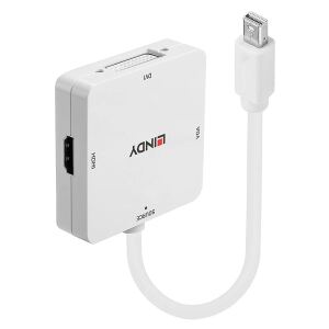 Lindy 41035 Videokabel-Adapter 0,2 m Weiß