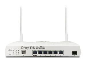 DrayTek Vigor 2866AX: Gfast Modem-Firewall WLAN-Router Gigabit Ethernet Dual-Band (2,4 GHz/5 GHz) Grau