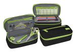 Wedo 24243011 Etui Weiches Federmäppchen Polyester Schwarz, Grün