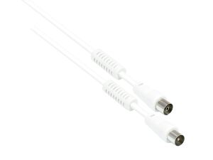 Alcasa S-PAK015 Koaxialkabel 1,5 m IEC Weiß