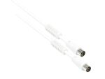 Alcasa S-PAK015 Koaxialkabel 1,5 m IEC Weiß