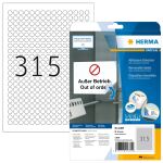 HERMA Ablösbare Etiketten A4 Ø 10 mm rund...