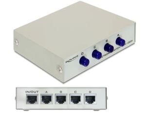DELOCK RJ45 Switch 4x FE manuell