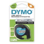 DYMO Original LetraTag Metallic Etikettenband | schwarz...