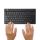 R-Go Tools Ergonomische Tastatur R-Go Compact Break, kompakte Tastatur mit Pausensoftware, QWERTY (US), Bluetooth, Schwarz