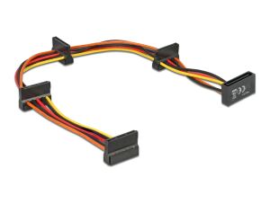 DELOCK Stromkabel SATA 15Pin -> 4x SATA 15 Pin St/Bu 0.40m