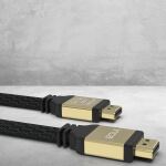 Inca IHD-02 HDMI-Kabel 2 m HDMI Typ A (Standard) Schwarz, Gold