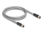 DELOCK M12 Kabel L-kodiert 5 Pin St r. gew. zu Bu PUR 1m