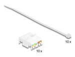 DeLOCK Keystone Modul RJ45 Buchse zu LSA Cat.6A werkzeugfrei schwarz Set 10 Stück