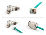 DeLOCK Keystone Modul RJ45 Buchse zu LSA Cat.6A werkzeugfrei schwarz Set 10 Stück
