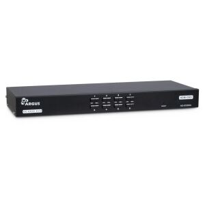 Inter-Tech AS-9108HA Tastatur/Video/Maus (KVM)-Switch Rack-Einbau Schwarz