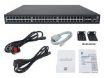 LevelOne PoE+Switch 48xGE PoE/4x10GSFP 400W 19"...