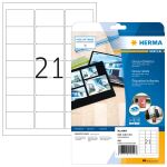 HERMA Etiketten A4 63,5x38,1 mm weiß Papier...