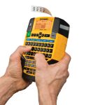 DYMO Rhino Industrie Permanente Polyesteretiketten | 12 mm x 5,5 m | Schwarz auf Weiß | selbstklebendes Schriftband | für Rhino und LabelManager Beschriftungsgerät