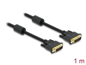 DELOCK DVI Kabel DVI(24+5) -> DVI(24+5) St/St 1.00m Gold
