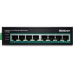 Trendnet TI-PE80 Netzwerk-Switch Unmanaged Fast Ethernet (10/100) Power over Ethernet (PoE) Schwarz