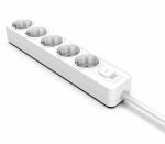 Inca IPW-44GB Spannungsschutz Weiß 5 AC-Ausgänge 230 V 1,5 m