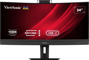 Viewsonic VG3457CV Computerbildschirm 86,4 cm (34") 3440 x 1440 Pixel UltraWide Quad HD LED Schwarz