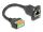 DeLOCK D-Typ Kabel RJ45 Buchse zu Terminalblock mit Drucktaster Cat.5e schwarz 30 cm