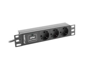 Lanberg PDU-03F-0200-BK Stromverteilereinheit (PDU) 3 AC-Ausgänge 1U Schwarz