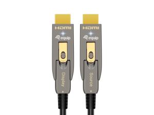 Equip HDMI 2.1 Abnehmbares aktives optisches Kabel Typ D + A, 15m, 8K/60 Hz