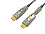 Equip HDMI 2.1 Abnehmbares aktives optisches Kabel Typ D + A, 15m, 8K/60 Hz