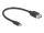 DeLOCK 81516 USB Kabel USB 2.0 0,2 m Micro-USB B USB A 0,48 Gbit/s Schwarz