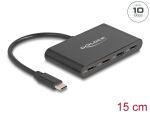DELOCK USB 3.2 Gen 2 USB Type-C Hub mit 4 x USB Type-C Bu.