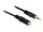 DeLOCK Klinkenverlängerungskabel 3,5 mm 3 Pin Stecker > Buchse 2 m schwarz