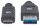 Manhattan USB 3.1 Typ C Gen1-Kabel, Typ C-Stecker auf Typ A-Stecker, 5 Gbit/s, 3 m, schwarz