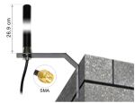 DELOCK Antenne LTE GSM UTMS SMA 3dBi starr, mit Anschlusskab