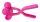 Jamara Snow Play Schneeballzange Duo 38cm pink