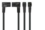 Kabelmeister SK0151-S050 Stromkabel Schwarz 5 m Netzstecker Typ E+F C15-Koppler