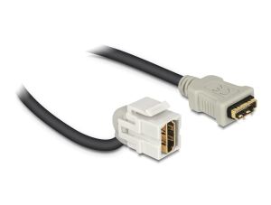 DELOCK Keystone HDMI A Buchse mit Kabel