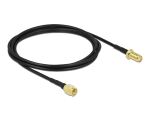 DELOCK Antennenkabel SMA Stecker zu SMA Buchse LMR 2m low