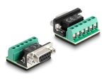 DeLOCK Adapter USB 2.0 Typ-A zu 1 x Seriell RS-422/485 Stecker mit 6 Pin Terminalblock Adapter 5 V 1,8 m