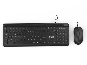 Inca IMK-377 Tastatur Maus enthalten Büro USB Schwarz