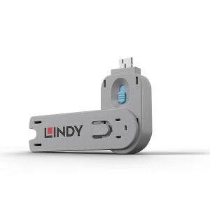 Lindy 40622 Schnittstellenblockierung Türblockierschlüssel USB Typ-A Blau Acrylnitril-Butadien-Styrol (ABS) 1 Stück(e)