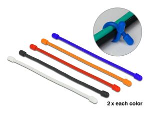 DELOCK KBI biegsam L 80 x B 4 mm farbig sortiert Set 10 STK