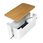 LogiLink KAB0075 - Logitech Kabelbox mit Bambus-Deckel
