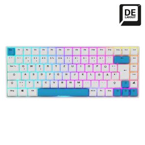 Sharkoon SKILLER SGK50 S3 PBT Tastatur Gaming USB QWERTZ Deutsch Weiß