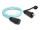 DeLOCK LWL Kabel LC Duplex zu LC Duplex mit Verschlusskappe Multimode OM3 IP68 staub- und wasserdicht 2 m
